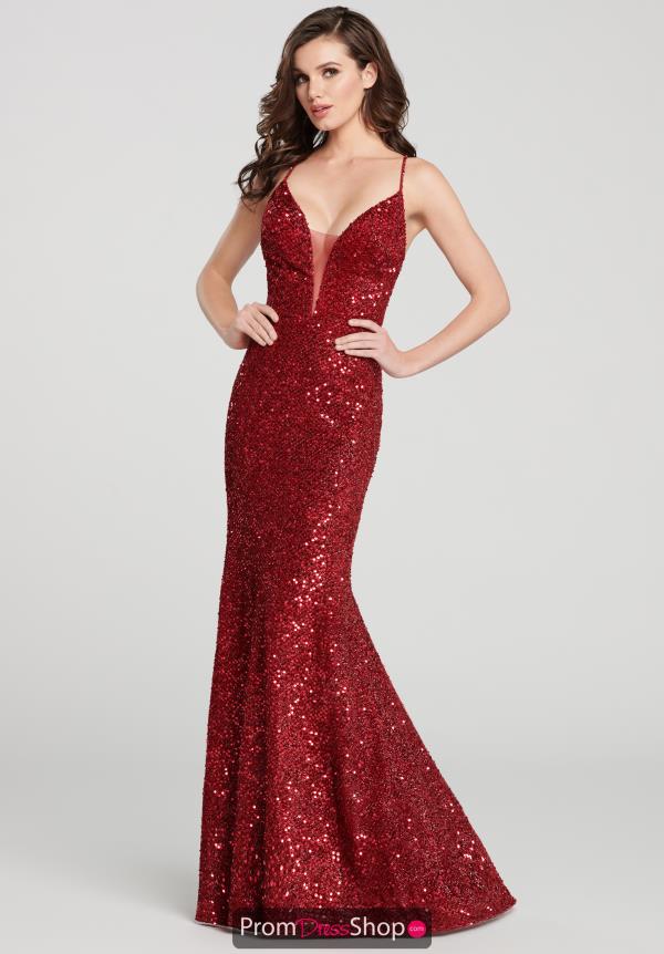 Ellie Wilde Fitted Sequins Dress EW119112