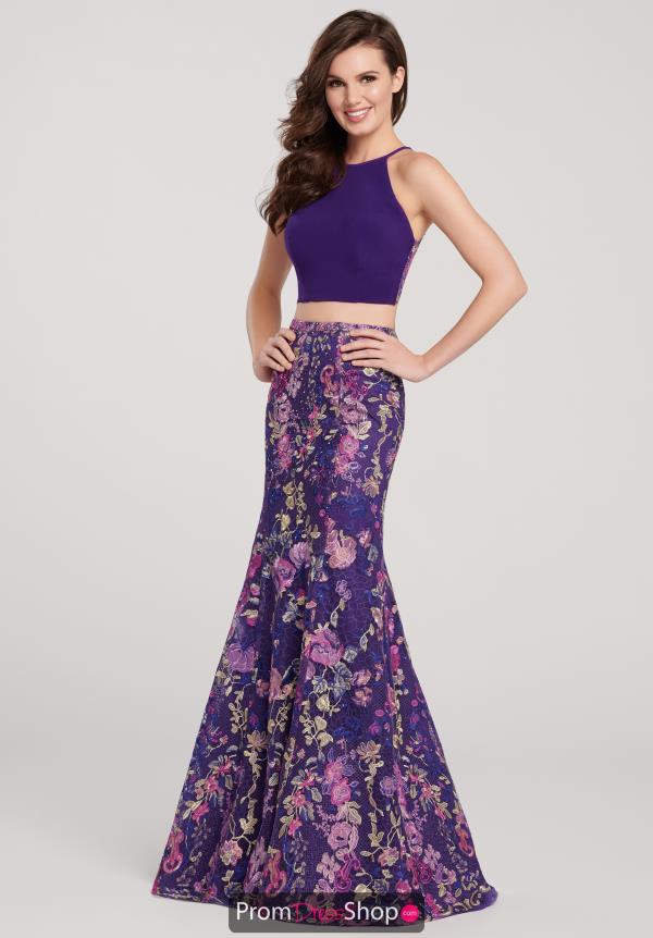 Ellie Wilde Fitted Long Dress EW119113