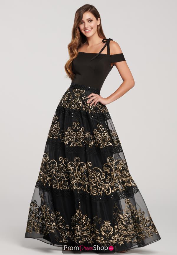 Ellie Wilde Off the Shoulder Beaded Dress EW119119