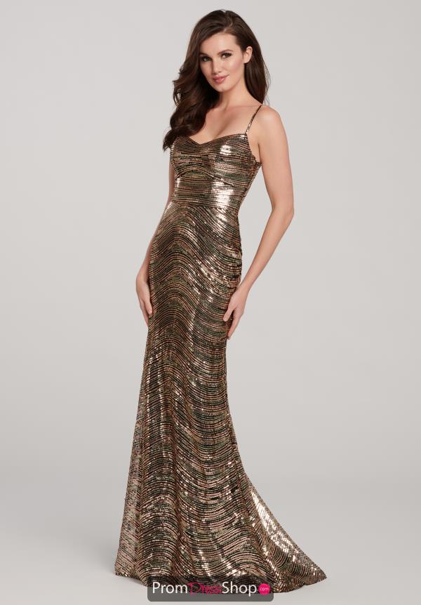 Ellie Wilde Fitted Sequins Dress EW119122