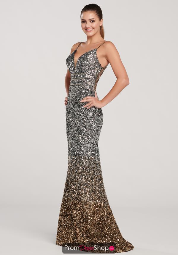 Ellie Wilde Sexy Back Sequins Dress EW119123