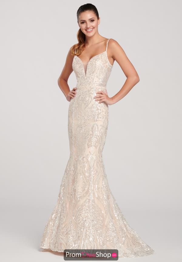 Ellie Wilde Sequins Fitted Dress EW119129