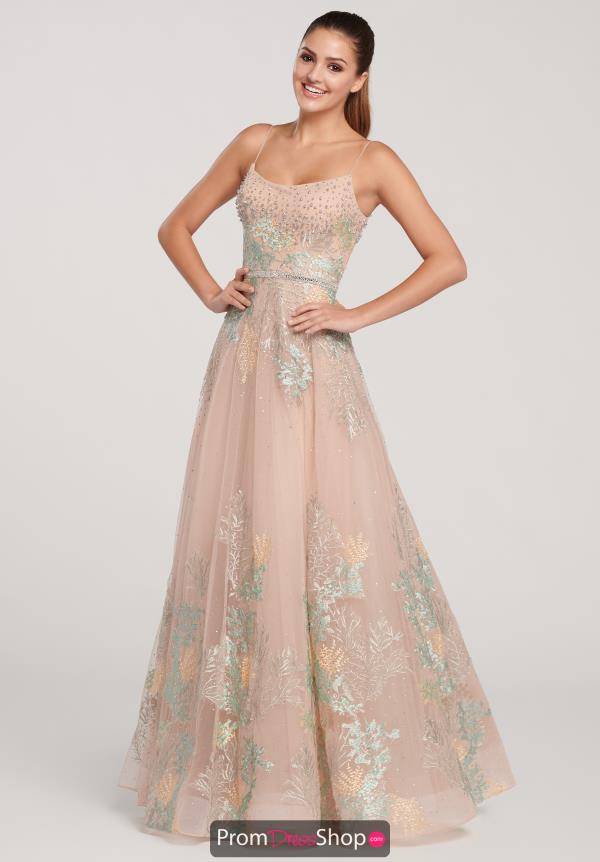 Ellie Wilde Full Figured Tulle Dress EW119130