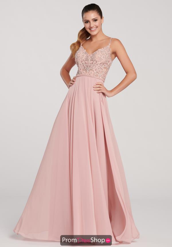 Ellie Wilde Full Figured Chiffon Dress EW119132