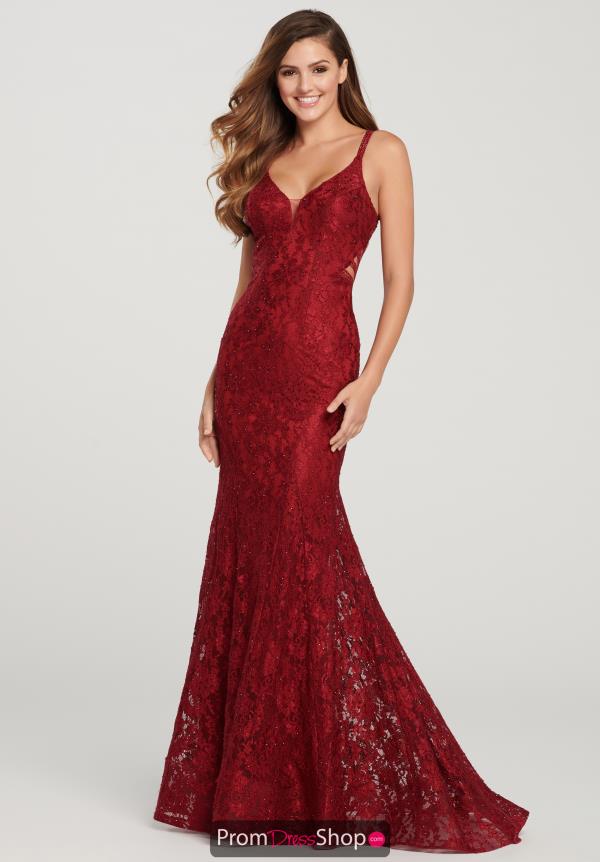 Ellie Wilde Beaded Fitted Dress EW119147