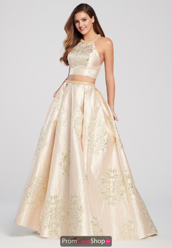 Ellie Wilde Open Back A Line Dress EW119151