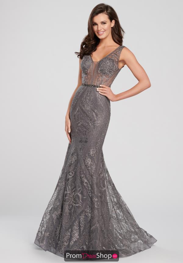 Ellie Wilde Tulle V-Neck Dress EW119184