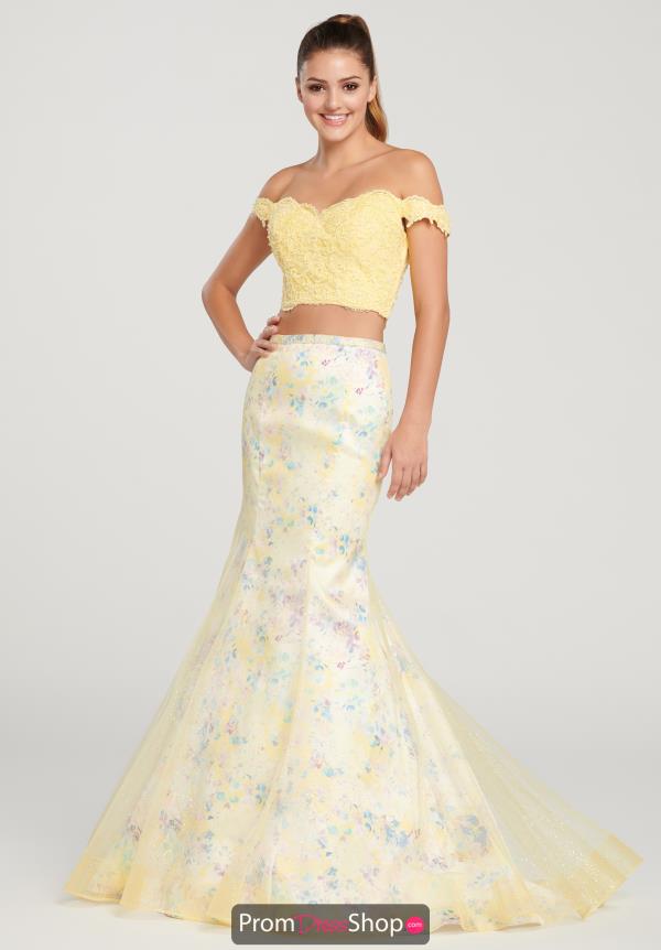 Ellie Wilde Off the Shoulder Beaded Dress EW119192