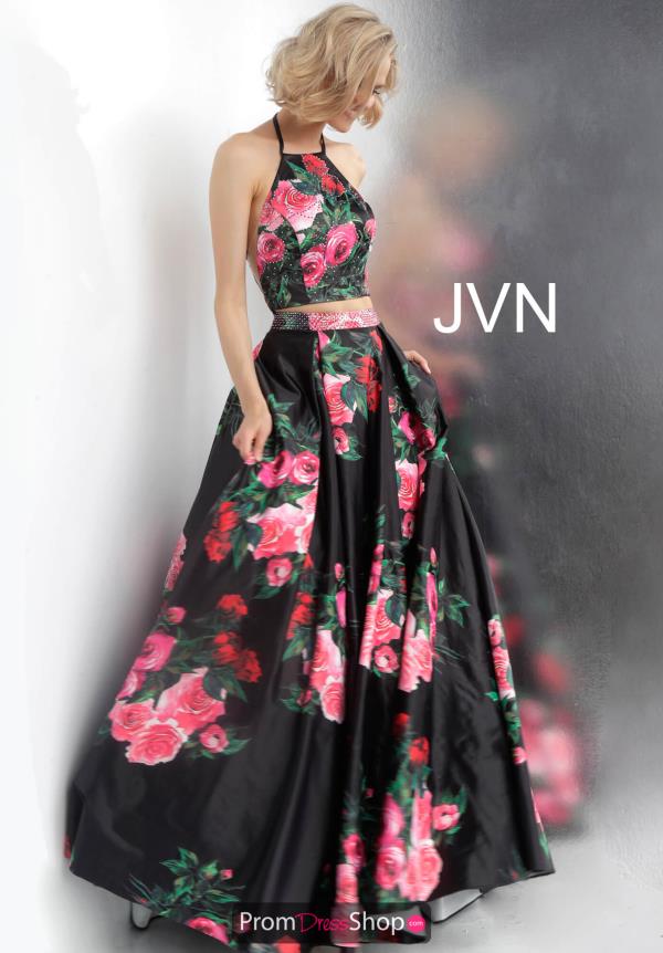 JVN by Jovani Long Print Dress JVN66058