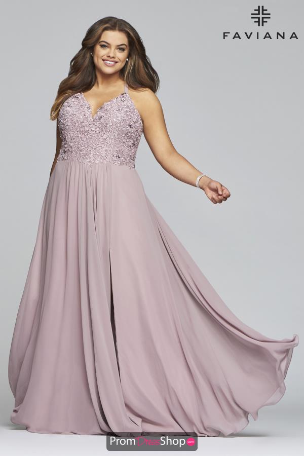 Faviana Lace Long Dress 9445