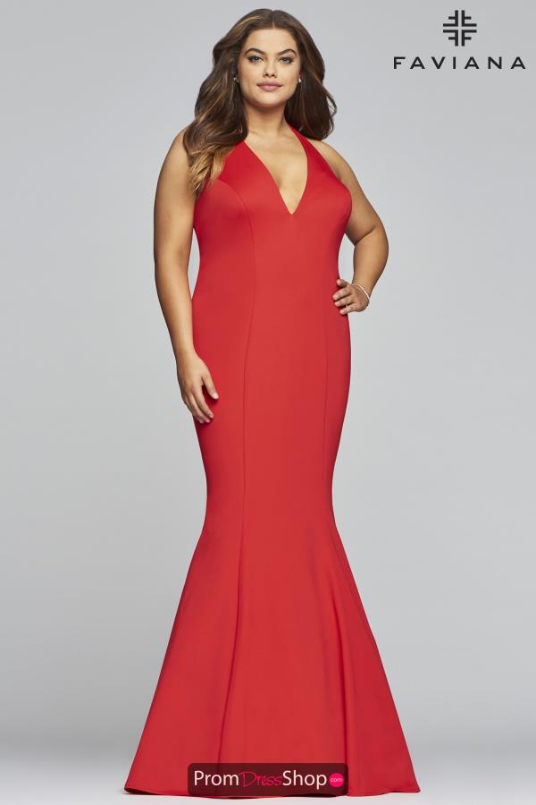 Faviana V- Neckline Mermaid Dress 9454