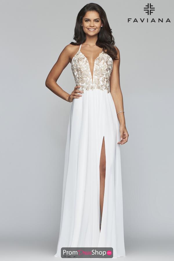 Faviana Long Chiffon Dress 10201