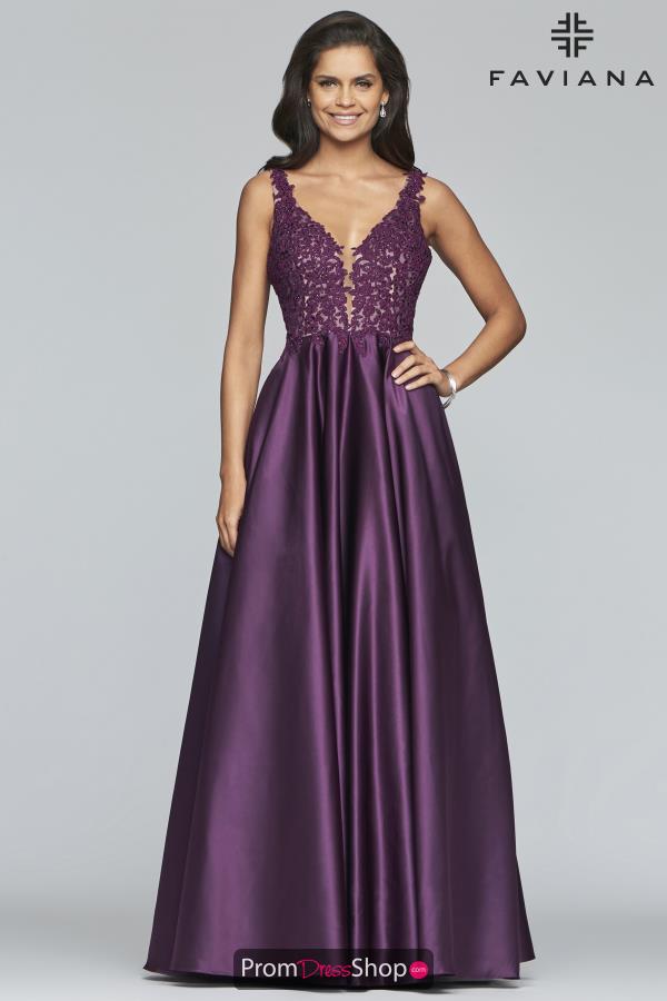 Faviana Lace A Line Dress 10251