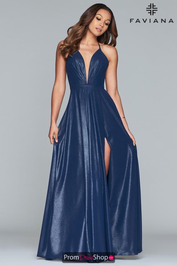 Faviana Long A Line Dress 10264