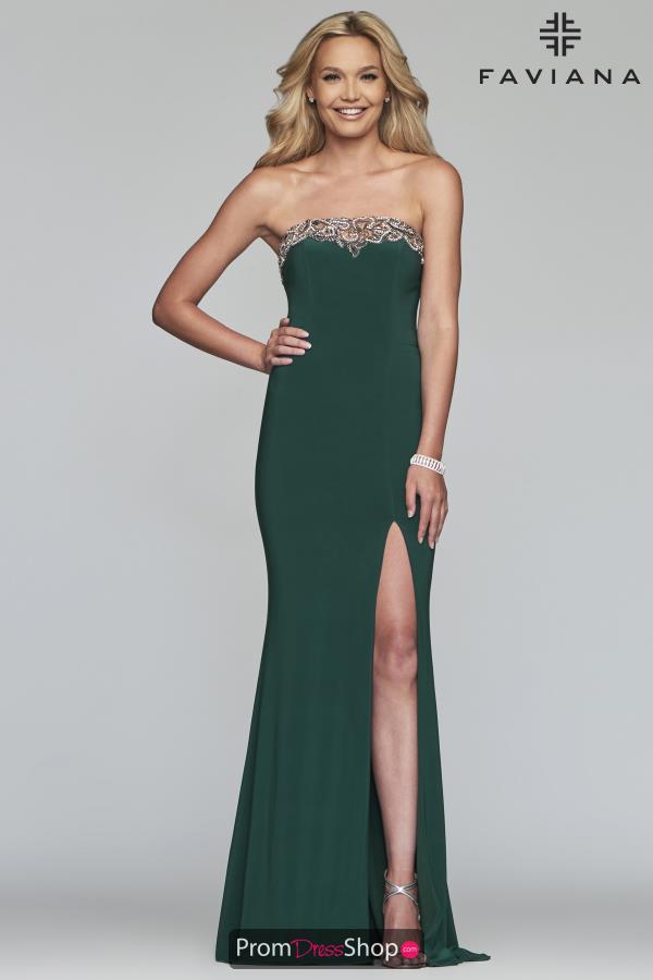 Faviana Long Fitted Dress S10200