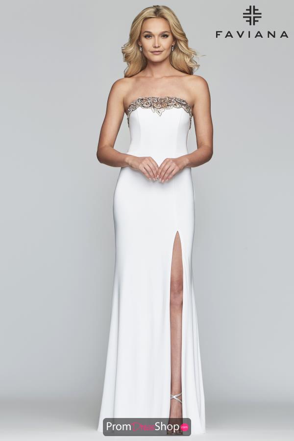 Faviana Long Fitted Dress S10200