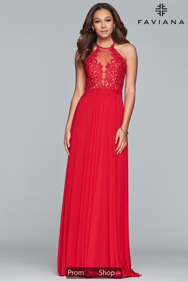 Faviana Long A Line Dress S10203