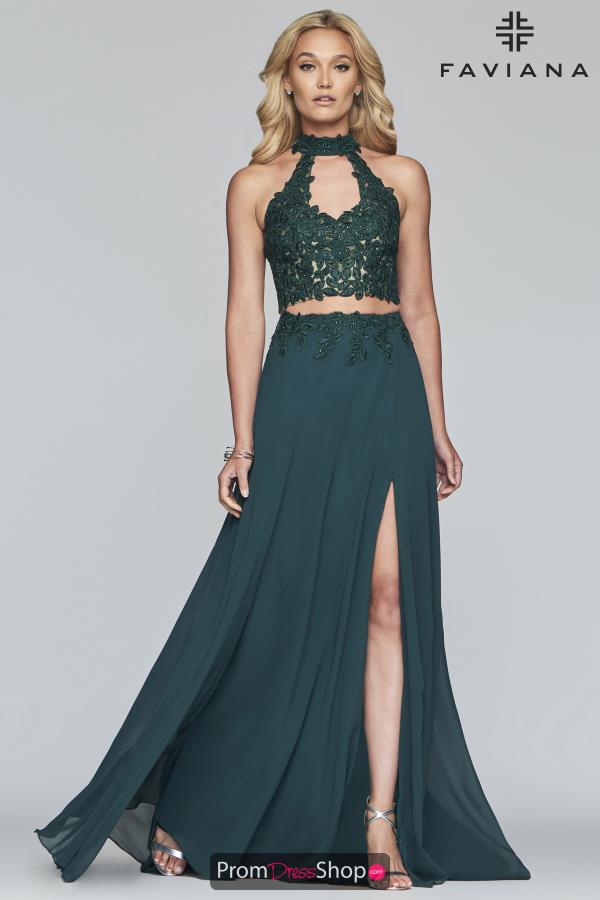 Faviana Long A Line Dress S10220