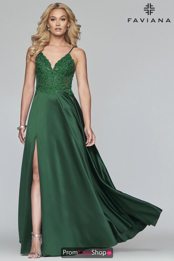 Faviana Lace A Line Dress S10253
