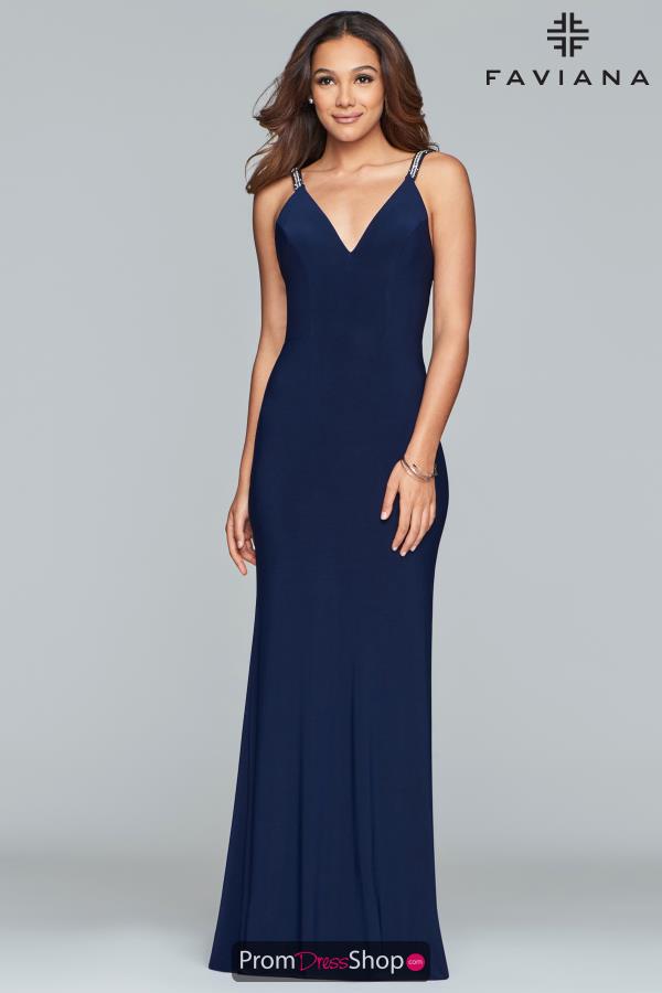 Faviana Long Fitted Dress S10267