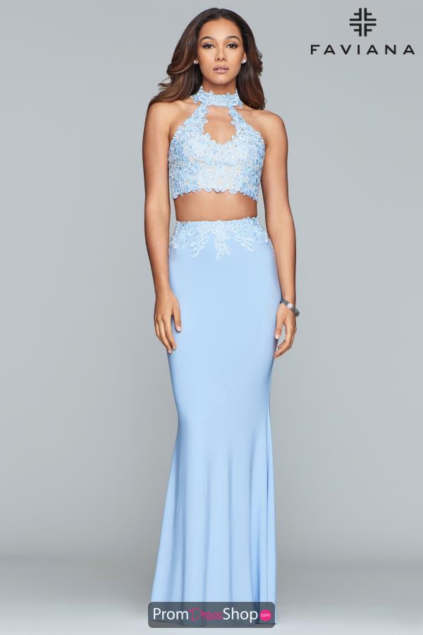 Faviana Jersey Two Piece Dress 7967