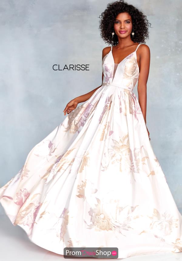 Clarisse A Line Open Back Dress 3867