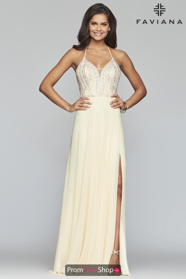 Faviana Chiffon A Line Dress S10041