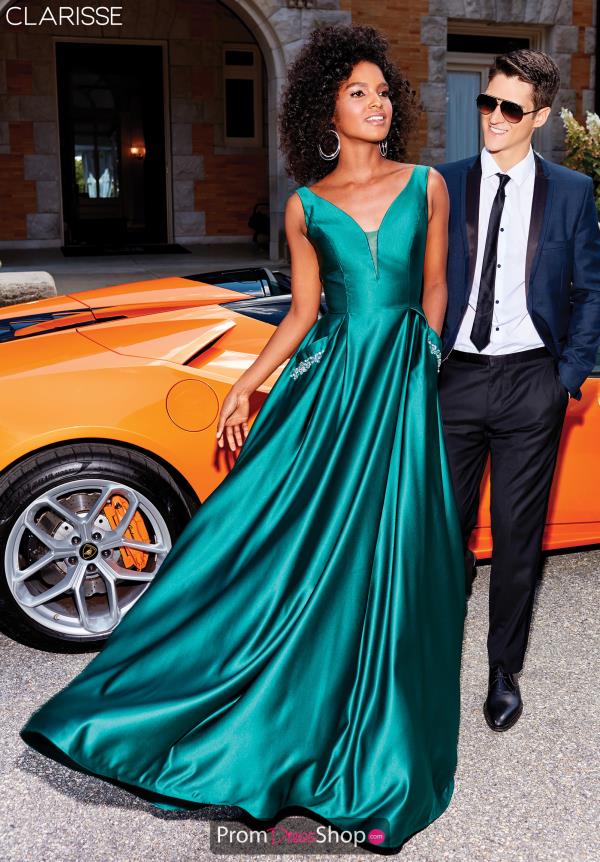 Clarisse Full Figured Satin Dress 3741