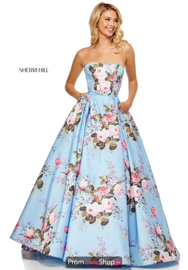 Sherri Hill A Line Long Dress 52553