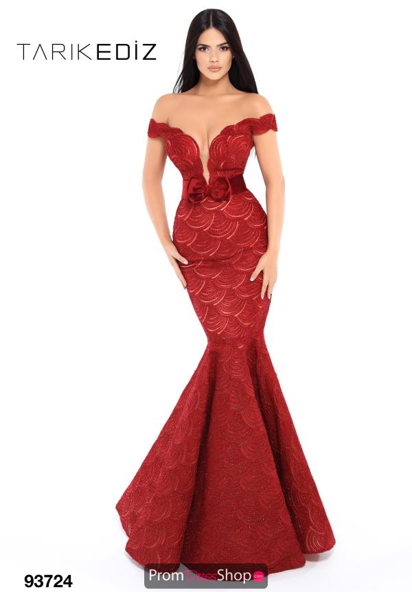 Tarik Ediz Off the Shoulder Dress 93724