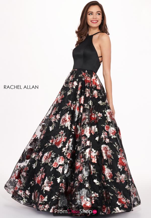 Rachel Allan Floral A-Line Dress 6581