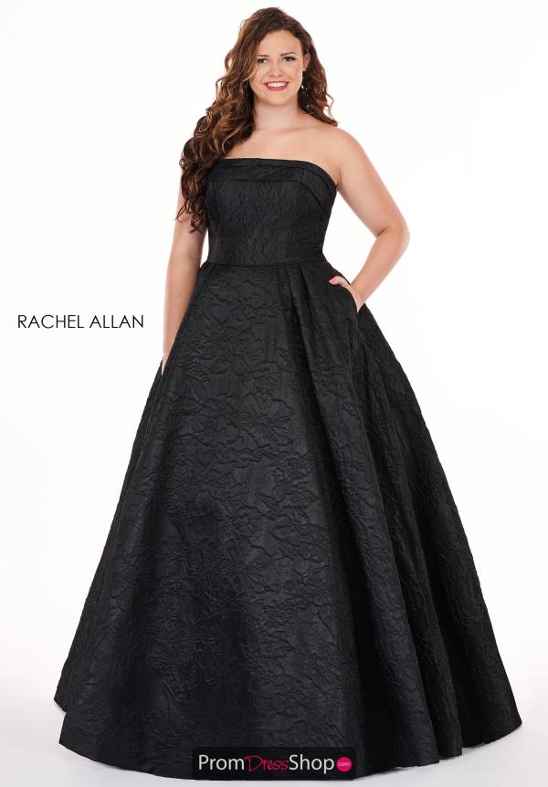 Rachel Allan Strapless A Line Dress 6679