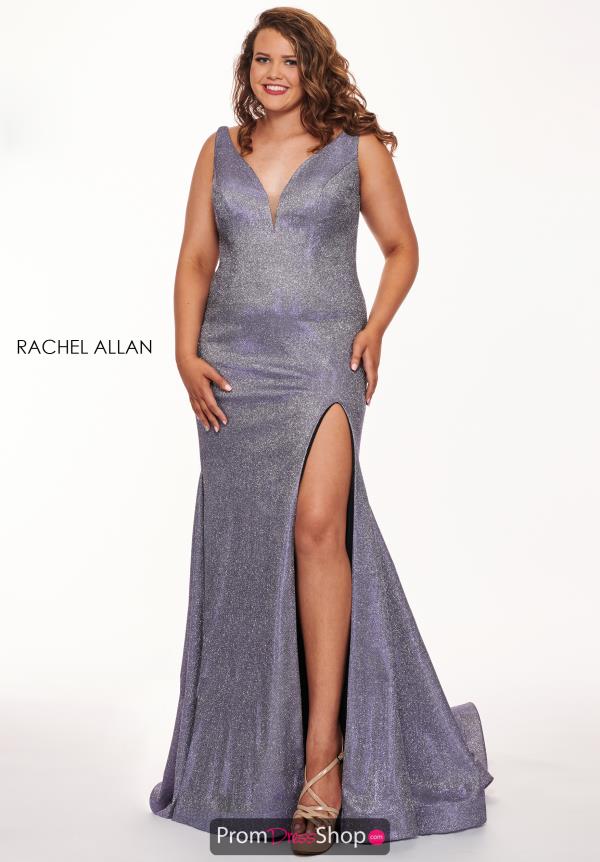 Rachel Allan V- Neckline Fitted Dress 6697