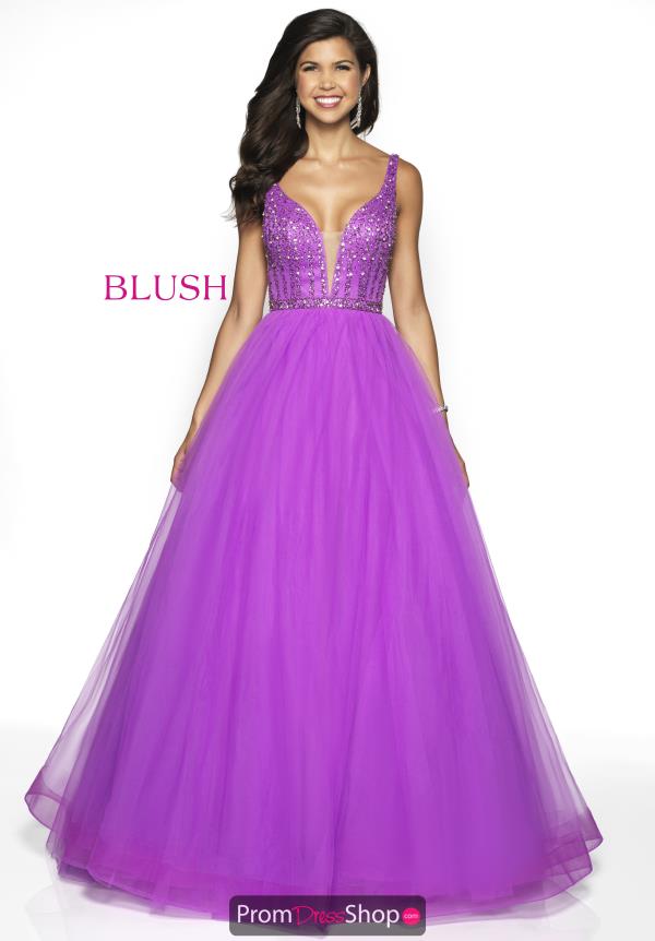 Blush Tulle Skirt A Line Dress 5707