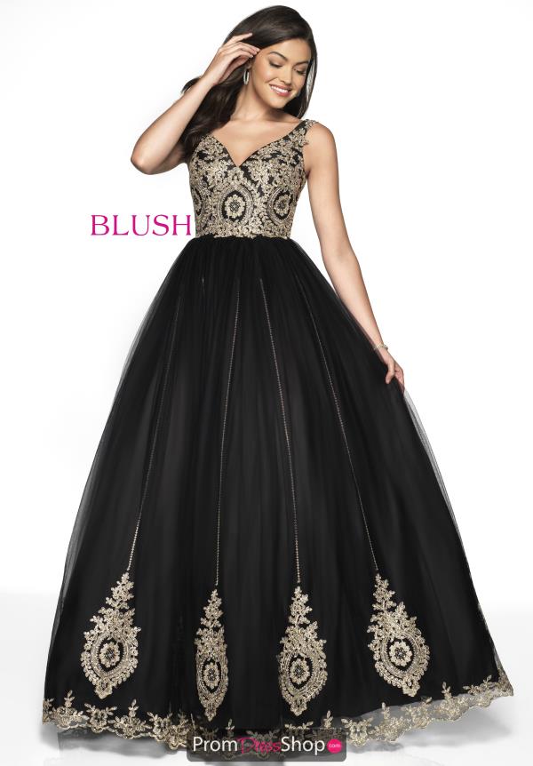 Blush Lace A Line Dress 5710