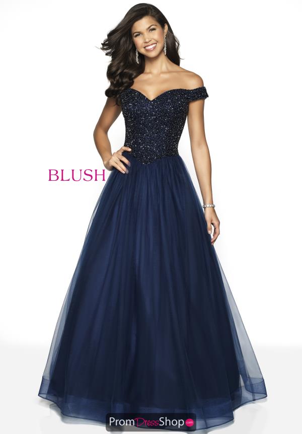 Blush Tulle Skirt A Line Dress 5711