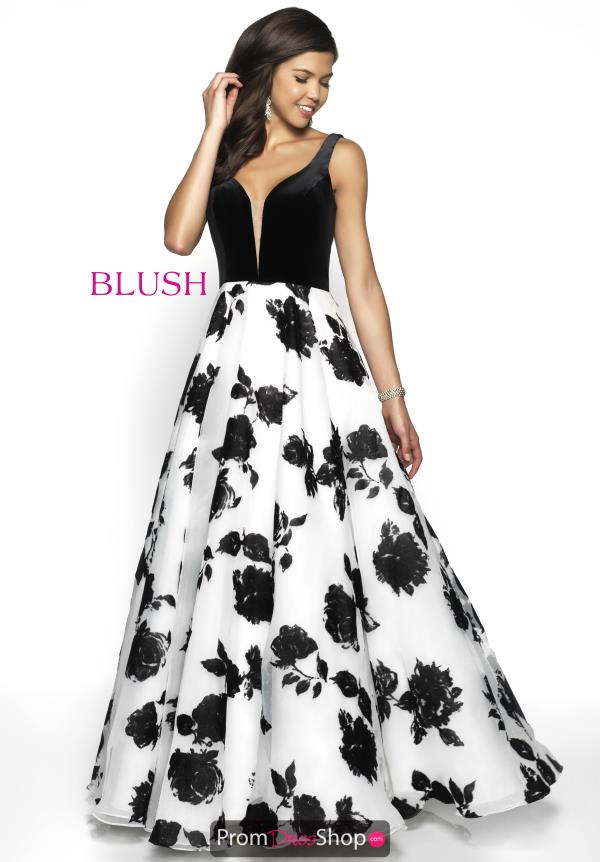 Blush White A Line Dress 5714