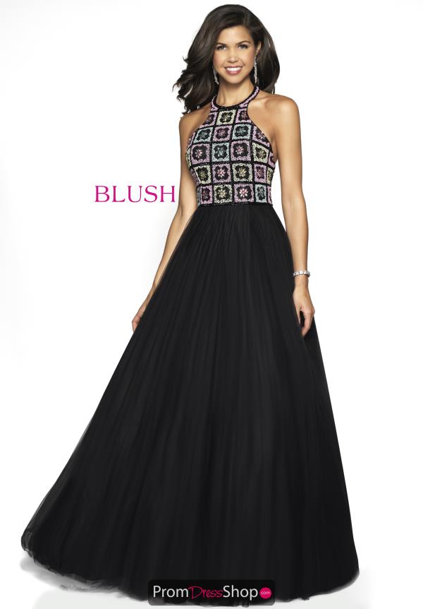 Blush Long Black Dress 5715