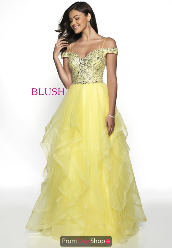 Blush Long Tulle Skirt Dress 5717
