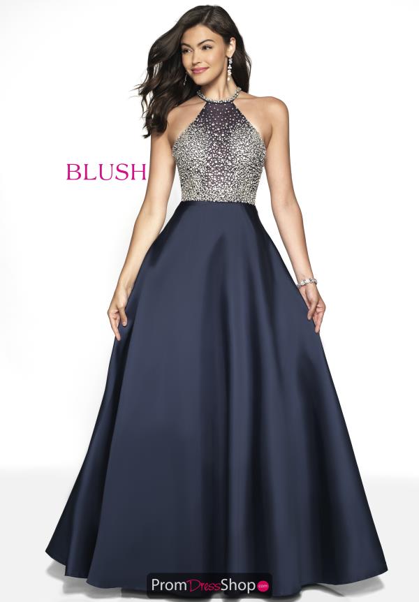 Blush Long Beaded Dress 5720