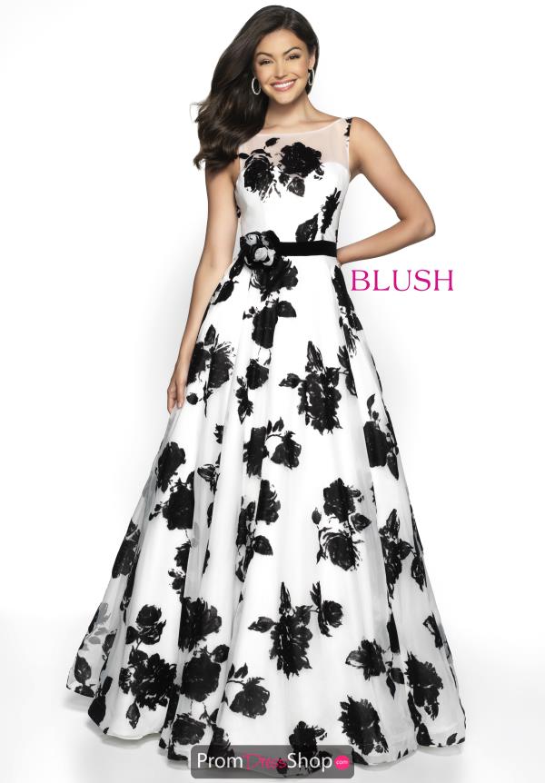 Blush Long White Dress 5722