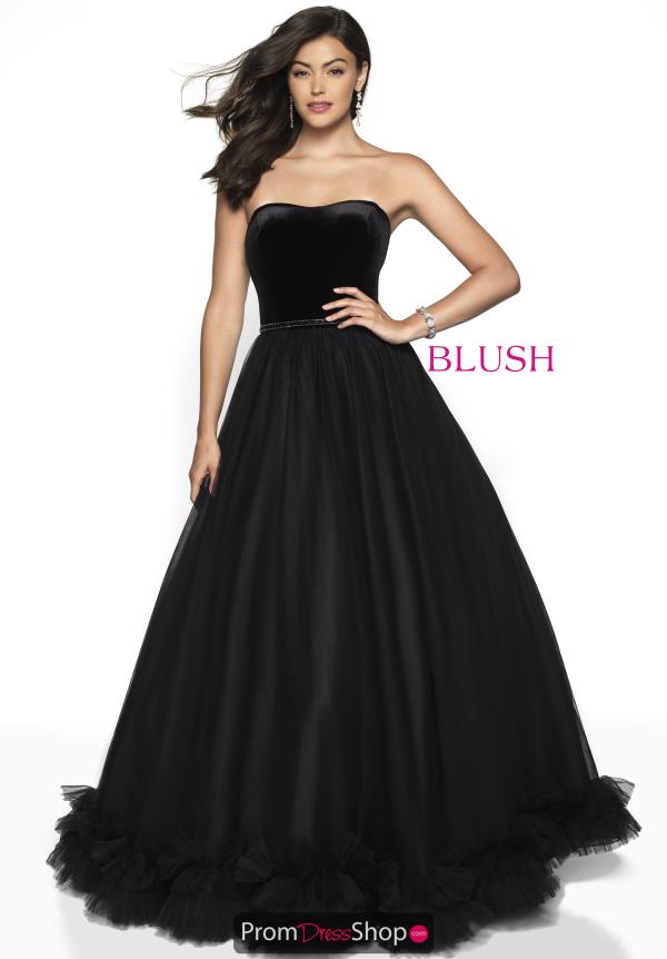 Blush Long Black Dress 5726
