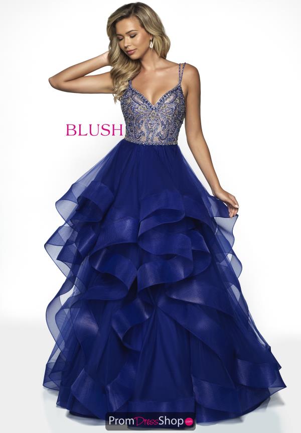 Blush Beaded Long Dress C2007