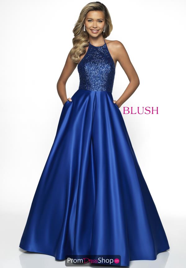 Blush High Necklnie Beaded Dress C2016