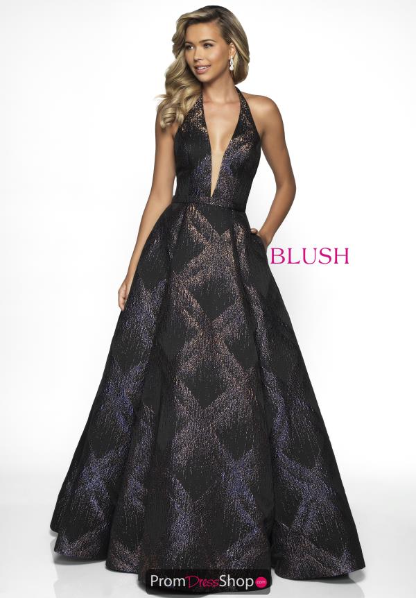 Blush Long A Line Dress C2053