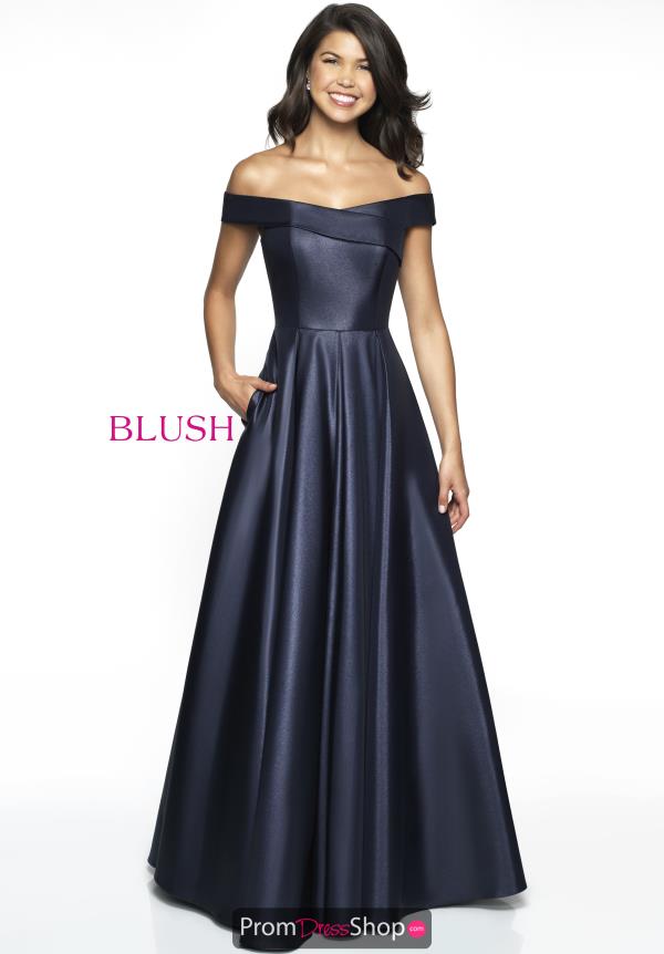 Blush Long A Line Dress C2091