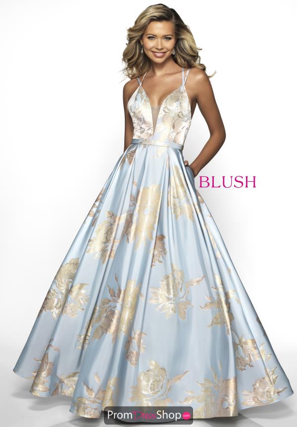 Blush Long A Line Dress C2094