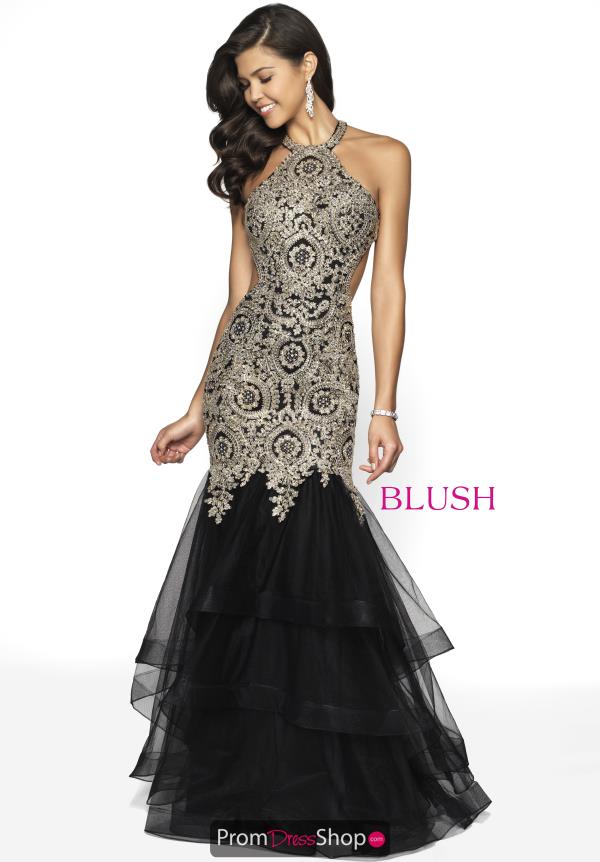 Blush Fitted Lace Dress 11749