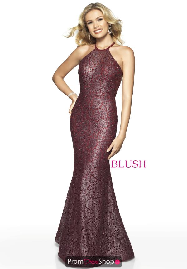 Blush Fitted Lace Dress 11769