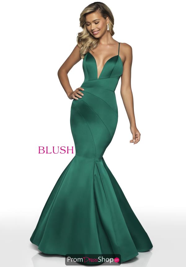 Blush V- Neckline Fitted Dress C2018